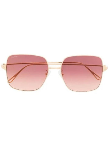 Eyewear Oversized Frame Sunglasses Pink - CARTIER - BALAAN 1