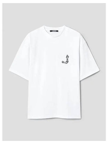 Jacquemus Men s Le T shirt Blouse Southern M O White Domestic Product GM0024062712598 - JACQUEMUS - BALAAN 1