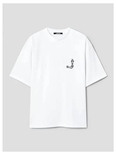 Jacquemus Men s Le T shirt Blouse Southern M O White Domestic Product GM0024062712598 - JACQUEMUS - BALAAN 1