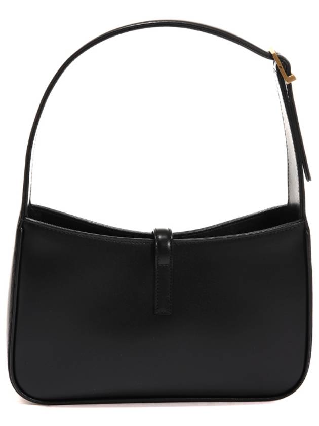 Le 5 A 7 Smooth Leather Hobo Shoulder Bag Black - SAINT LAURENT - BALAAN 3