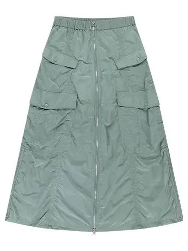 Front open cargo A line skirt light khaki - OFFGRID - BALAAN 4