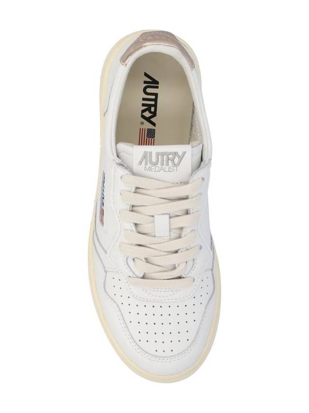 Medalist Goatskin Low Top Sneakers Gold White - AUTRY - BALAAN 5