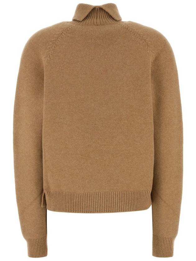 Pullover Cashmere Turtleneck Beige - FENDI - BALAAN 3