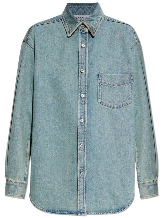 Moschino Denim Shirt, Women's, Blue - MOSCHINO - BALAAN 1