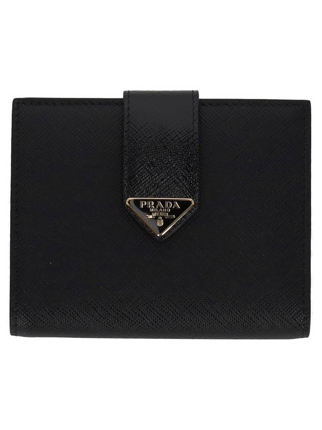 Saffiano Small Bicycle Wallet Black - PRADA - BALAAN 1