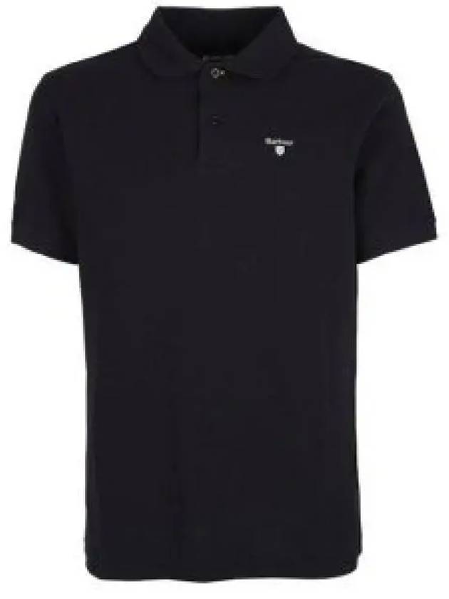 Men's Embroidered Logo Sports Polo Shirt Black - BARBOUR - BALAAN 2