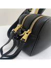 Gold Logo Vitello Dino Leather Cross Bag Black - PRADA - BALAAN.