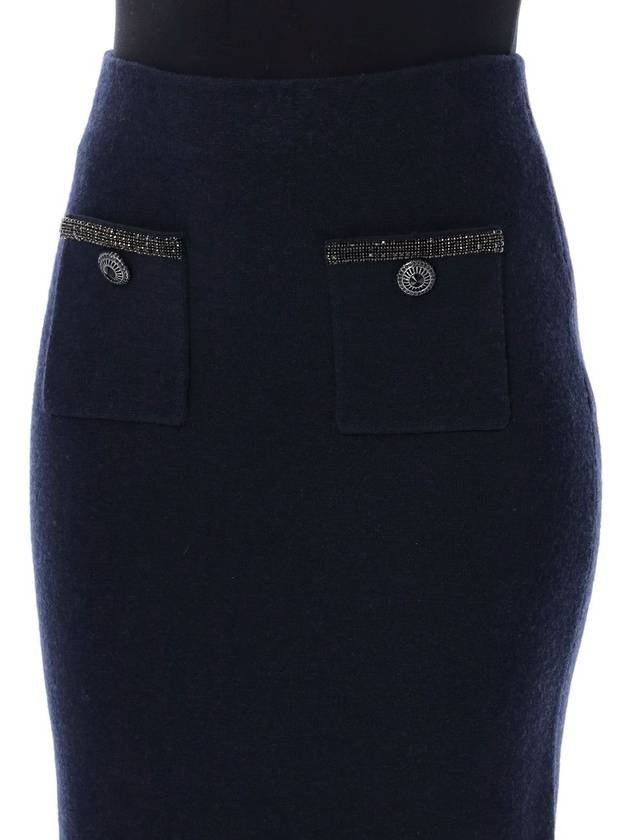 Compact wool midi skirt - SELF PORTRAIT - BALAAN 3