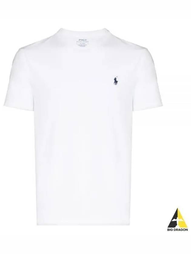 Men's Embroidered Pony Short Sleeve T-Shirt White - POLO RALPH LAUREN - BALAAN 2