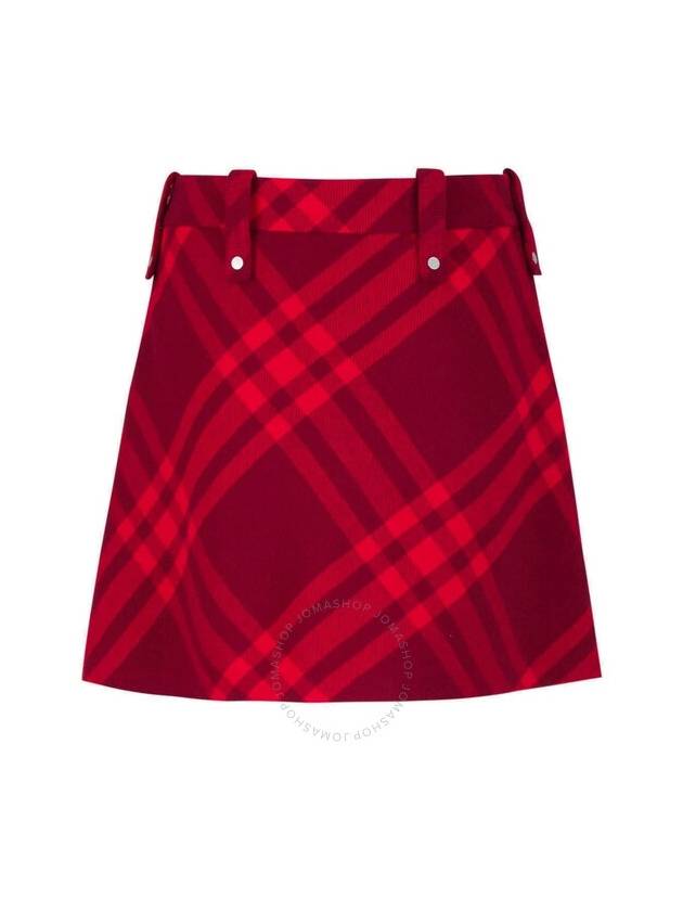 Check Pattern Wool Mini Skirt - BURBERRY - BALAAN 3