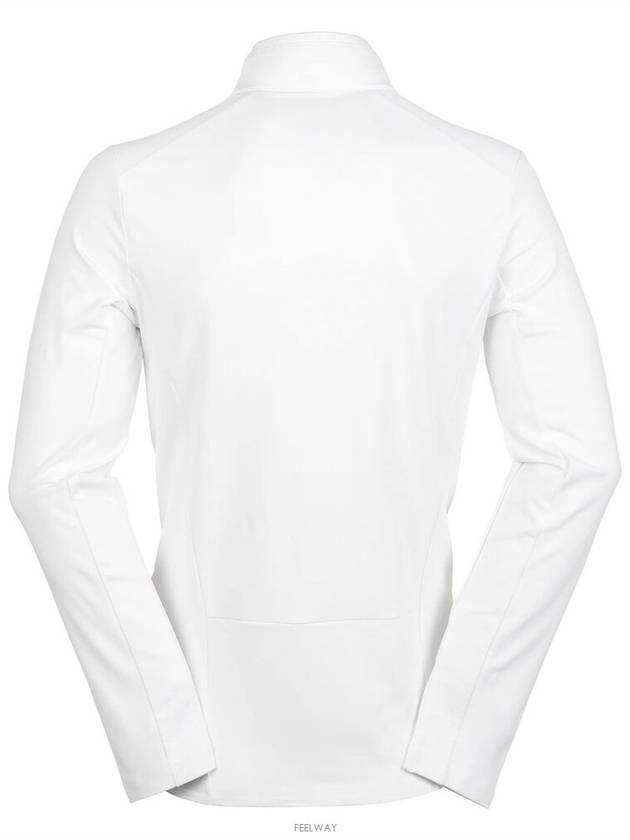 Brushed Back Tech Quarter Zip Long Sleeve T-Shirt White - G/FORE - BALAAN 4