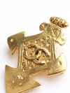 Vintage gold croix brooch - CHANEL - BALAAN 4