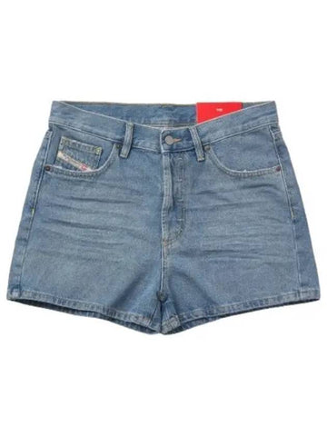 Ger Denim Shorts Pants Light Blue - DIESEL - BALAAN 1