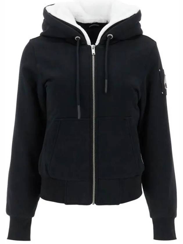 Moose Knuckles Classic Bunny Zip Up Hoodie M34LS636 244 - MOOSE KNUCKLES - BALAAN 2