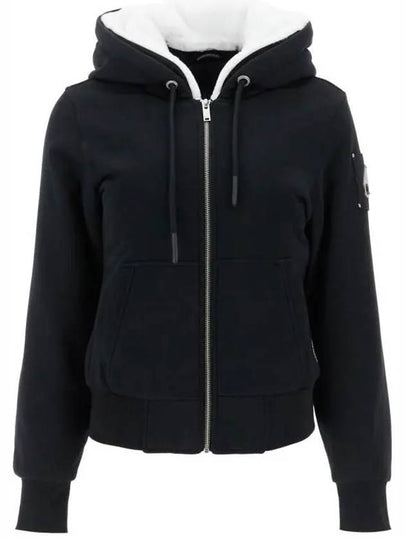 Classic Bunny Zip Up Hoodie White Black - MOOSE KNUCKLES - BALAAN 2