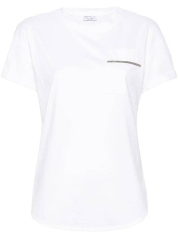 Brunello Cucinelli T-shirts and Polos White - BRUNELLO CUCINELLI - BALAAN 1