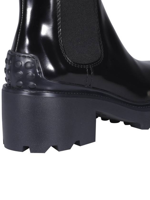 Glossy Leather Chelsea Boots Black - TOD'S - BALAAN 5