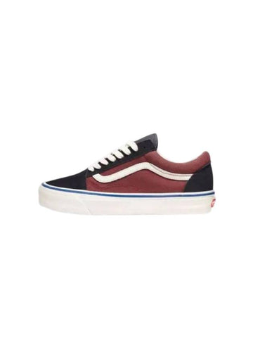 MTE Old Skool Low Top Sneakers Salt Wash Madder Brown - VANS - BALAAN 1