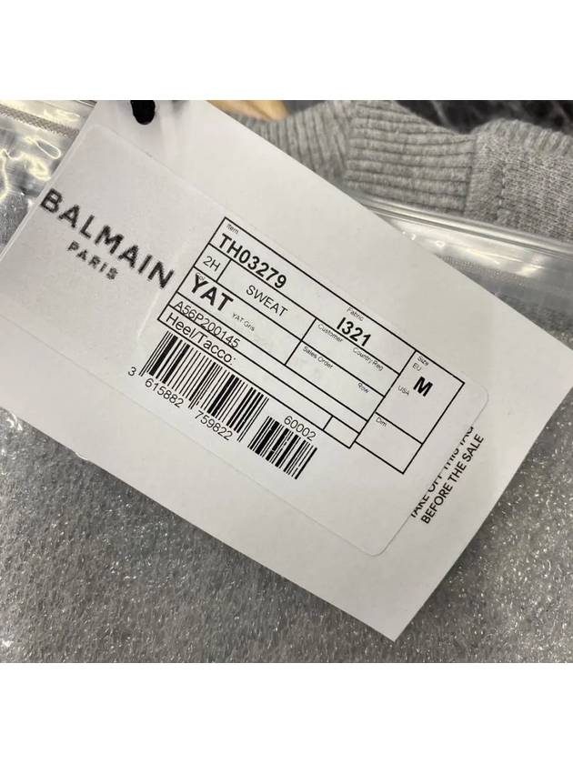 Logo Sweatshirt Grey - BALMAIN - BALAAN 6