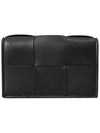 Intrecciato Flap Card Wallet Black - BOTTEGA VENETA - BALAAN 3