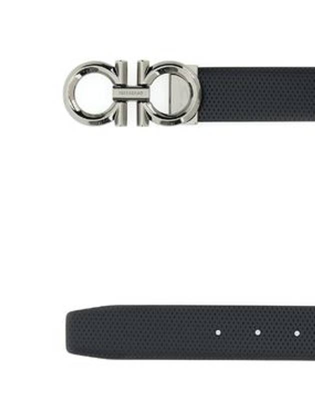 Leather Belt 768046 Free Black Navy - SALVATORE FERRAGAMO - BALAAN 2