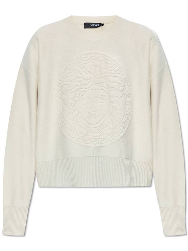 Versace Wool Sweater, Women's, Cream - VERSACE - BALAAN 1