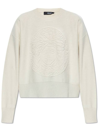 Versace Wool Sweater, Women's, Cream - VERSACE - BALAAN 1