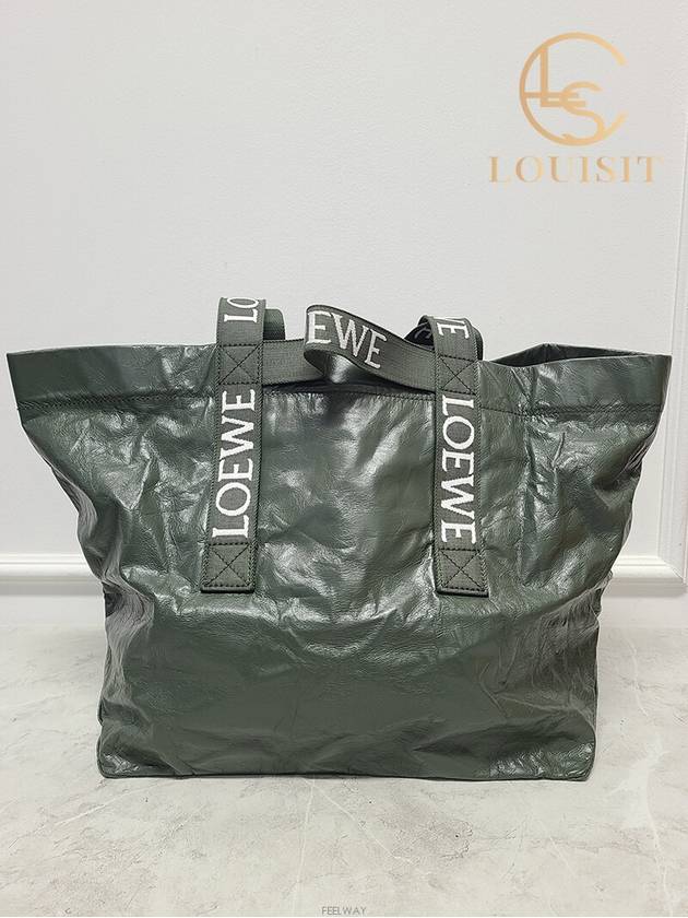 Used luxury goods Lewis It Bauble green fold shopper bag Paper calfskin - LOEWE - BALAAN 5