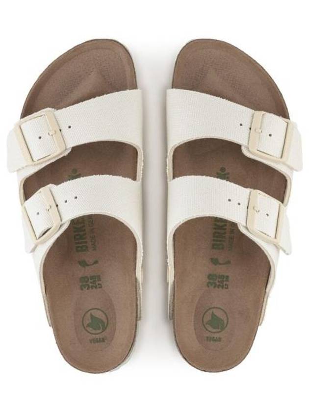 Arizona Vegan Fabric Slippers Eggshell - BIRKENSTOCK - BALAAN 3