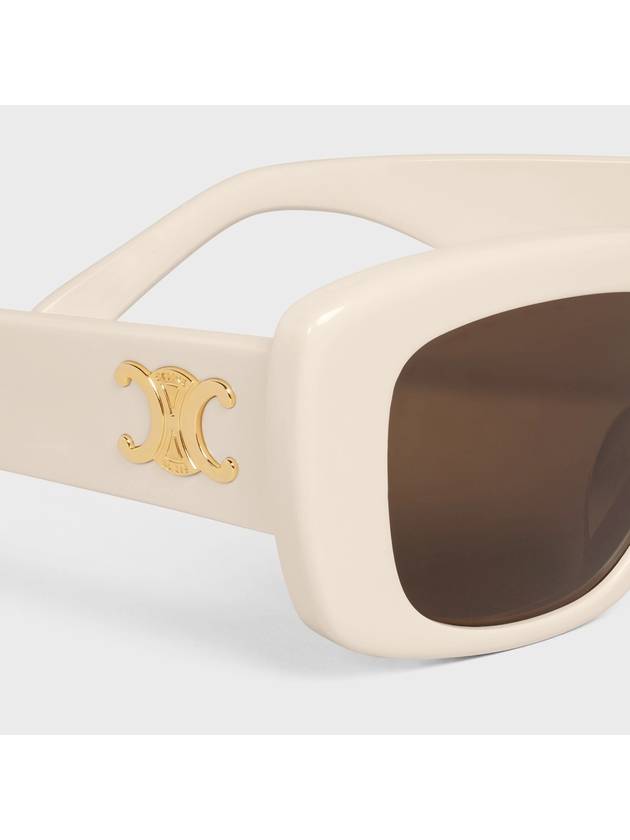 Eyewear Triomphe 04 Rectangle Sunglasses Ivory - CELINE - BALAAN 5