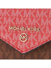 Jet Set Two-Tone Signature Logo Tri-Fold Half Wallet - MICHAEL KORS - BALAAN 7