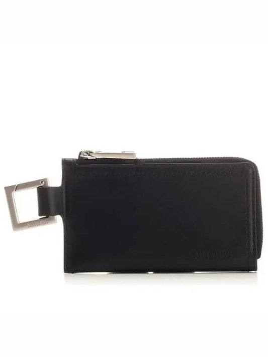 Le Porte Zippe Cuerda Leather Card Wallet Black - JACQUEMUS - BALAAN 2