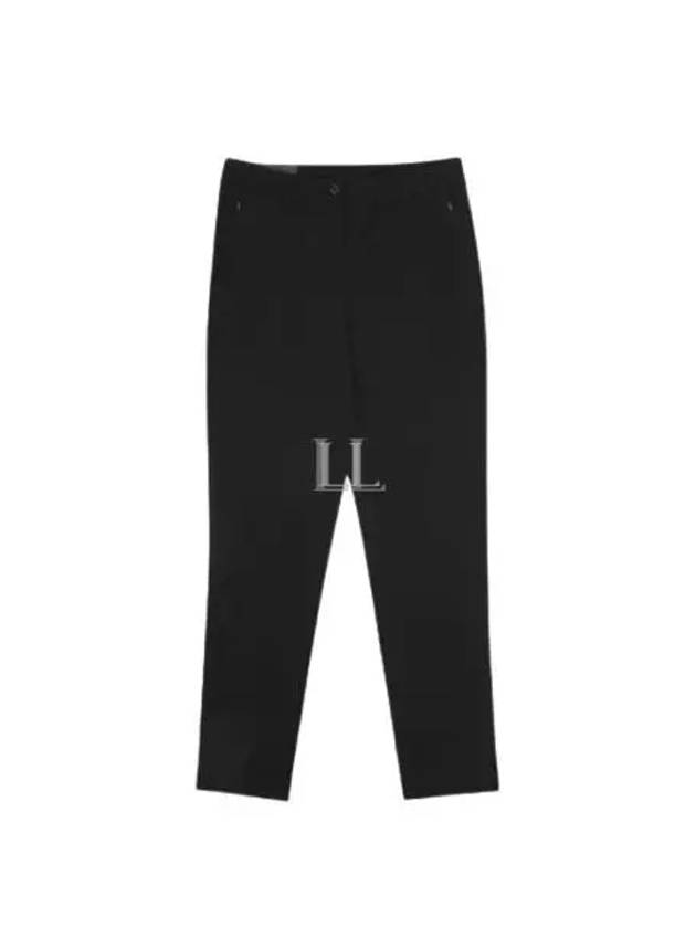 Lei Fleece Twill Straight Pants Black - J.LINDEBERG - BALAAN 2