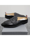 Varsity Grain Leather Penny Bloafer Black - THOM BROWNE - BALAAN 4