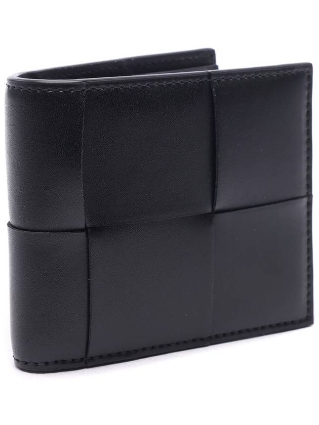 Intrecciato Cassette Half Wallet Black - BOTTEGA VENETA - BALAAN 4