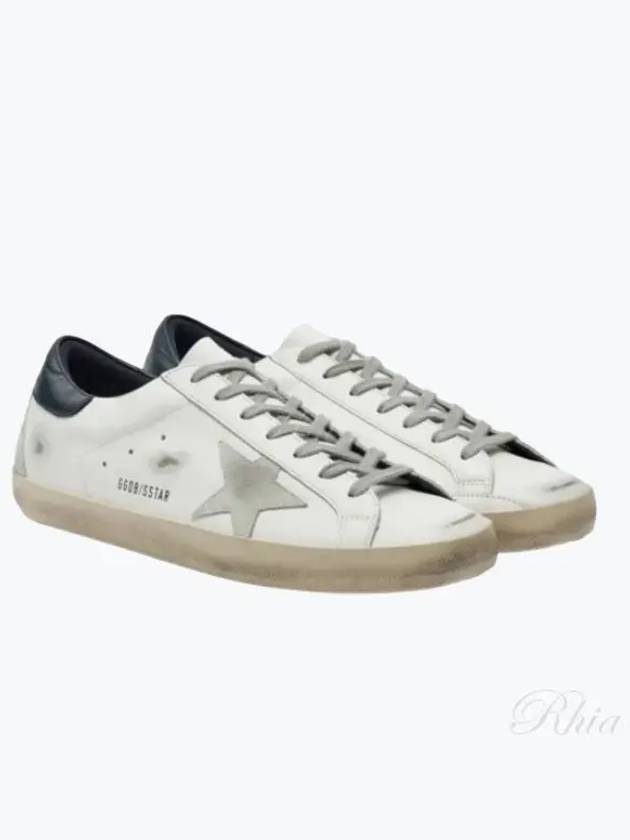 Men's Navy Tab Superstar Low Top Sneakers White - GOLDEN GOOSE - BALAAN 2