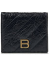 Crush Embellished Logo Card Wallet Black - BALENCIAGA - BALAAN 2