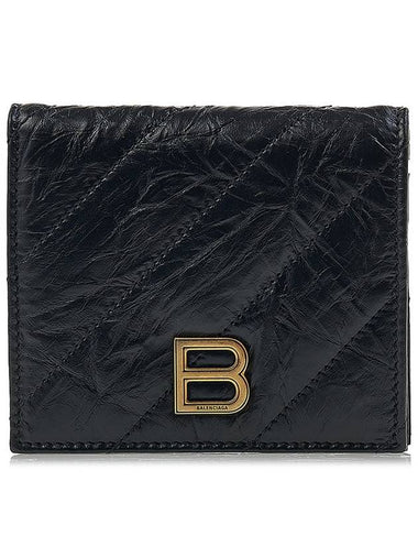 Women s Crush Quilt Half Wallet 766461 210J1 1000 - BALENCIAGA - BALAAN 1