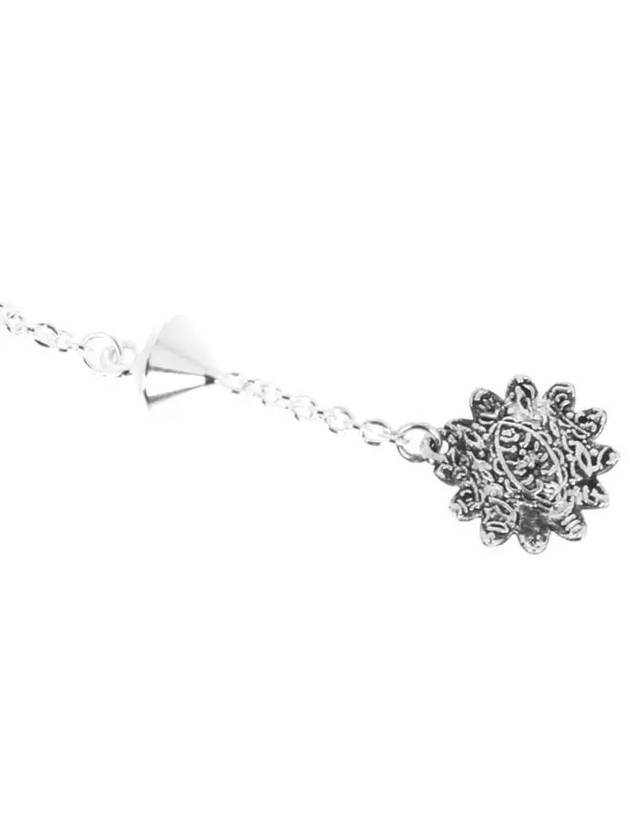 Double G Flower Charm Bracelet YBA527393002 Silver - GUCCI - BALAAN 4