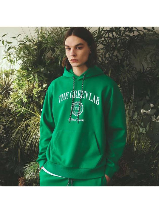 Varsity Graphic Hoodie Green - THE GREEN LAB - BALAAN 2