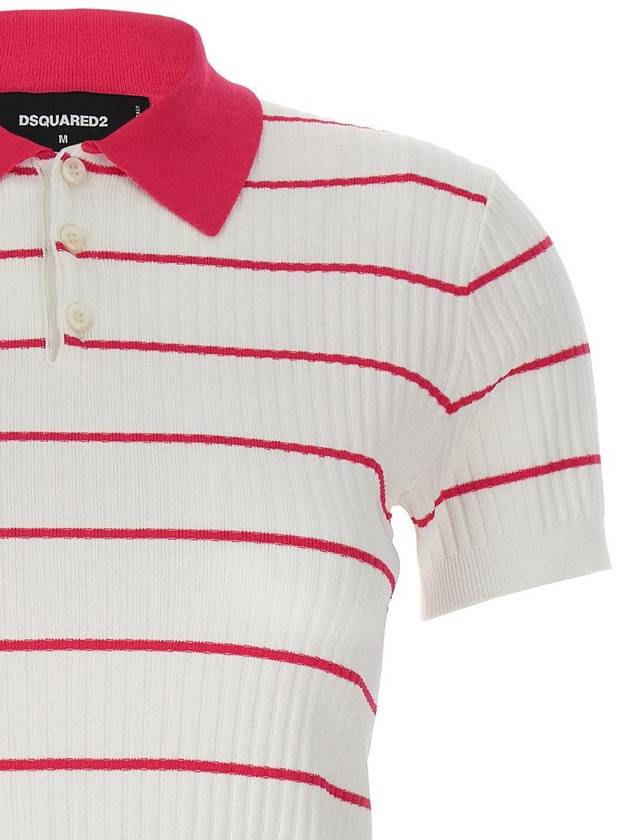 DSQUARED2 'Striped' Polo Shirt - DSQUARED2 - BALAAN 3