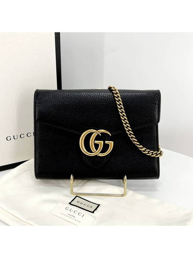 Marmont chain cross bag black 401232 - GUCCI - BALAAN 1