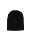 Logo Embroidered Cashmere Beanie Black - SAINT LAURENT - BALAAN 2