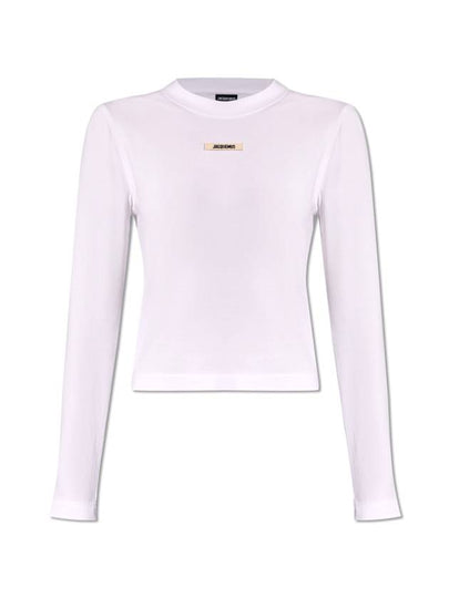 Le Gros Grain Manches Long Sleeve T-Shirt White - JACQUEMUS - BALAAN 2