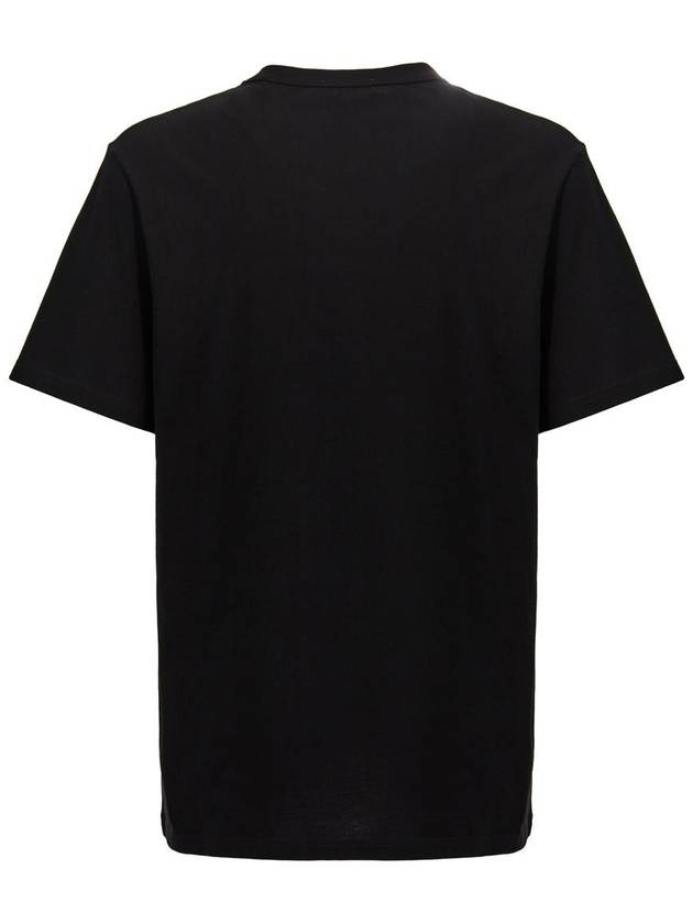 Skull Embroidery Short Sleeve T-Shirt Black - ALEXANDER MCQUEEN - BALAAN 3