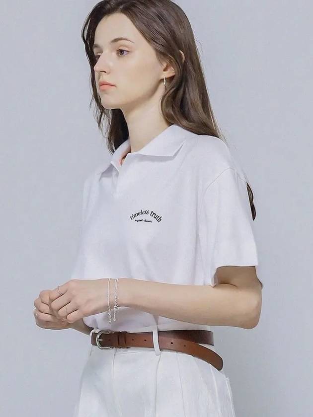 lettering collar crop tshirt - KELLY DONAHUE - BALAAN 2