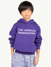 Kids Violet Taurus Hooded Sweatshirt F24128 195BG - THE ANIMALS OBSERVATORY - BALAAN 1