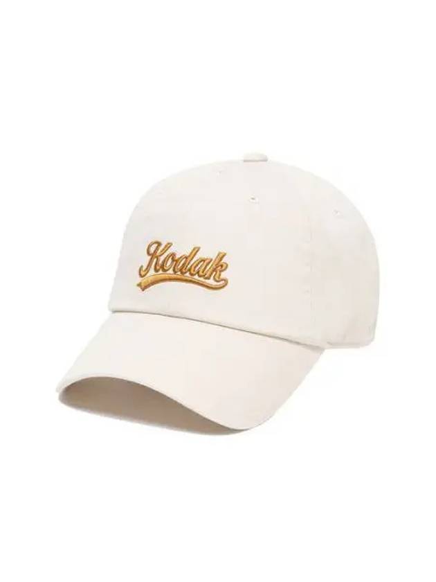 KODAK Apparel Lettering Relax Fit Ball Cap IVORY - KODO - BALAAN 1