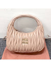 Wander Materasse Nappa Leather Mini Hobo Tote Bag Nude Pink - MIU MIU - BALAAN 3