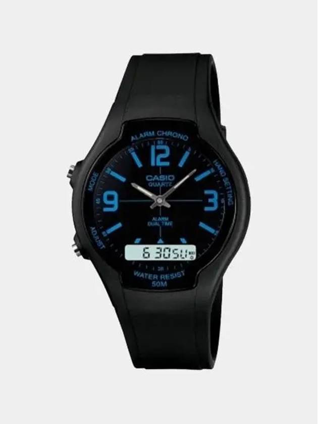 AW 90H 2BVDF AW 90H 2B Anal Digital Men’s Urethane Watch - CASIO - BALAAN 5